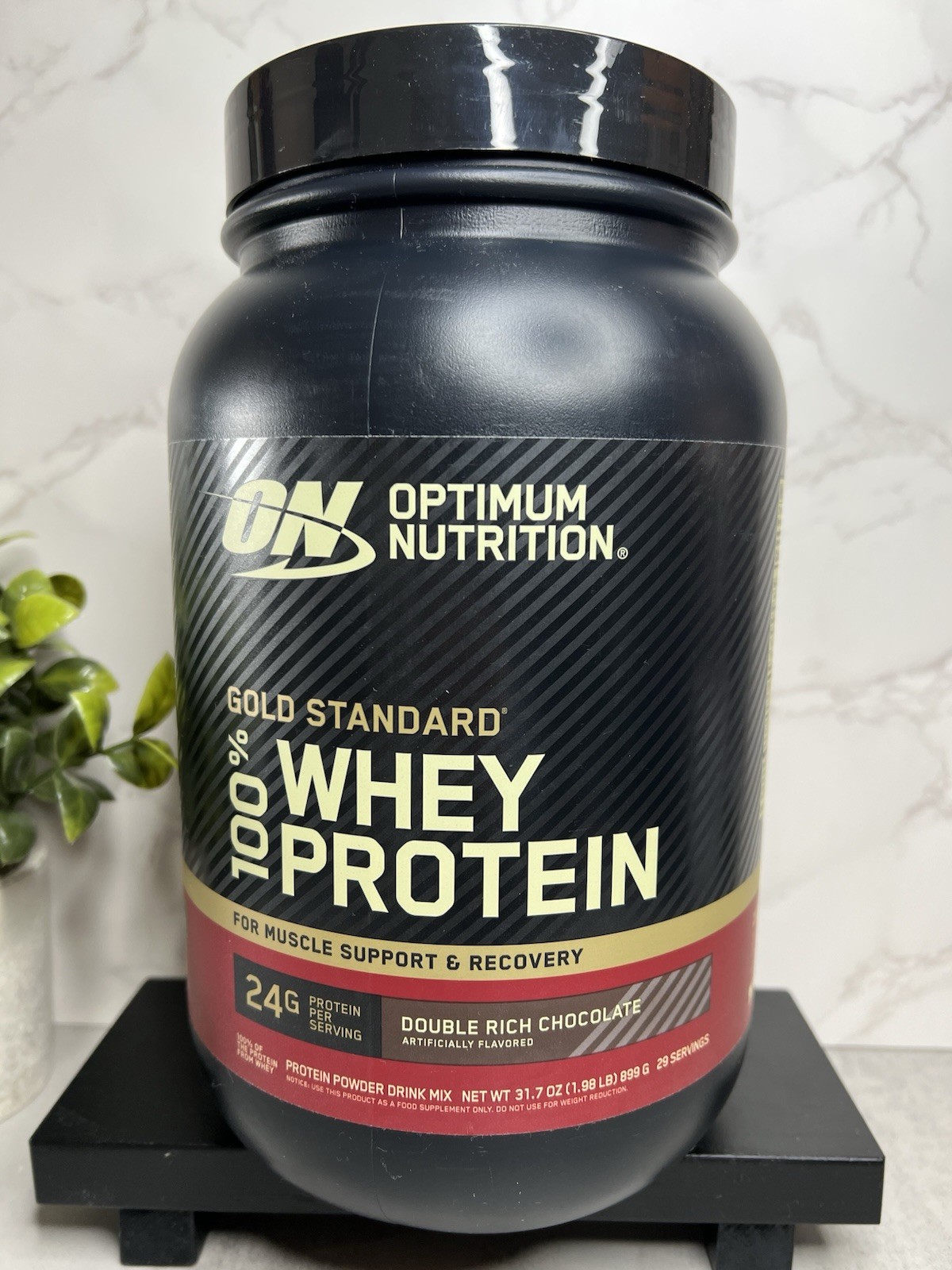 Optimum Nutrition Gold Standard 100% Whey Double Rich Chocolate 31.7oz Exp 09/27