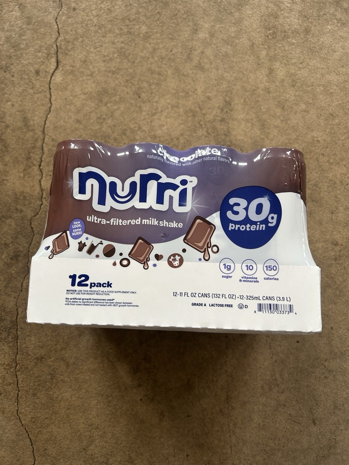 Nurri – 30g Protein Ultra Filtered Milk Shake – Low Sugar, 150 Calories 12 Pack