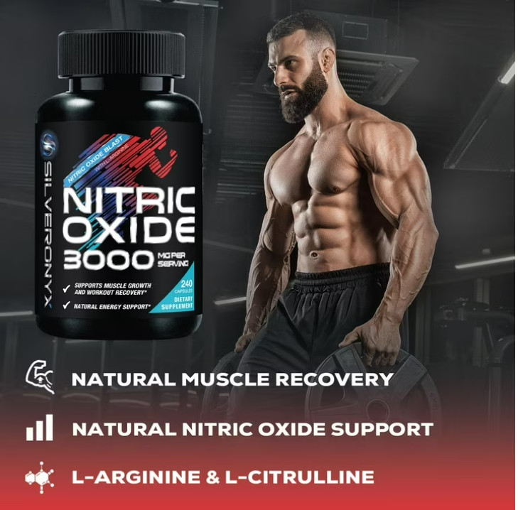 Nitric Oxide Booster 3X Strength L-Arginine Citrulline Alanine Caps