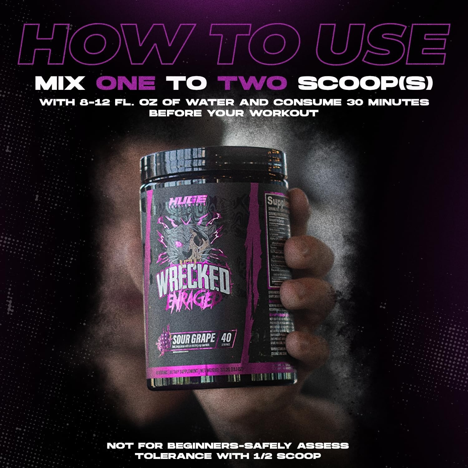 Extreme High-Stim Pre Workout Powder – Intense Energy, Focus & Strength Boost –