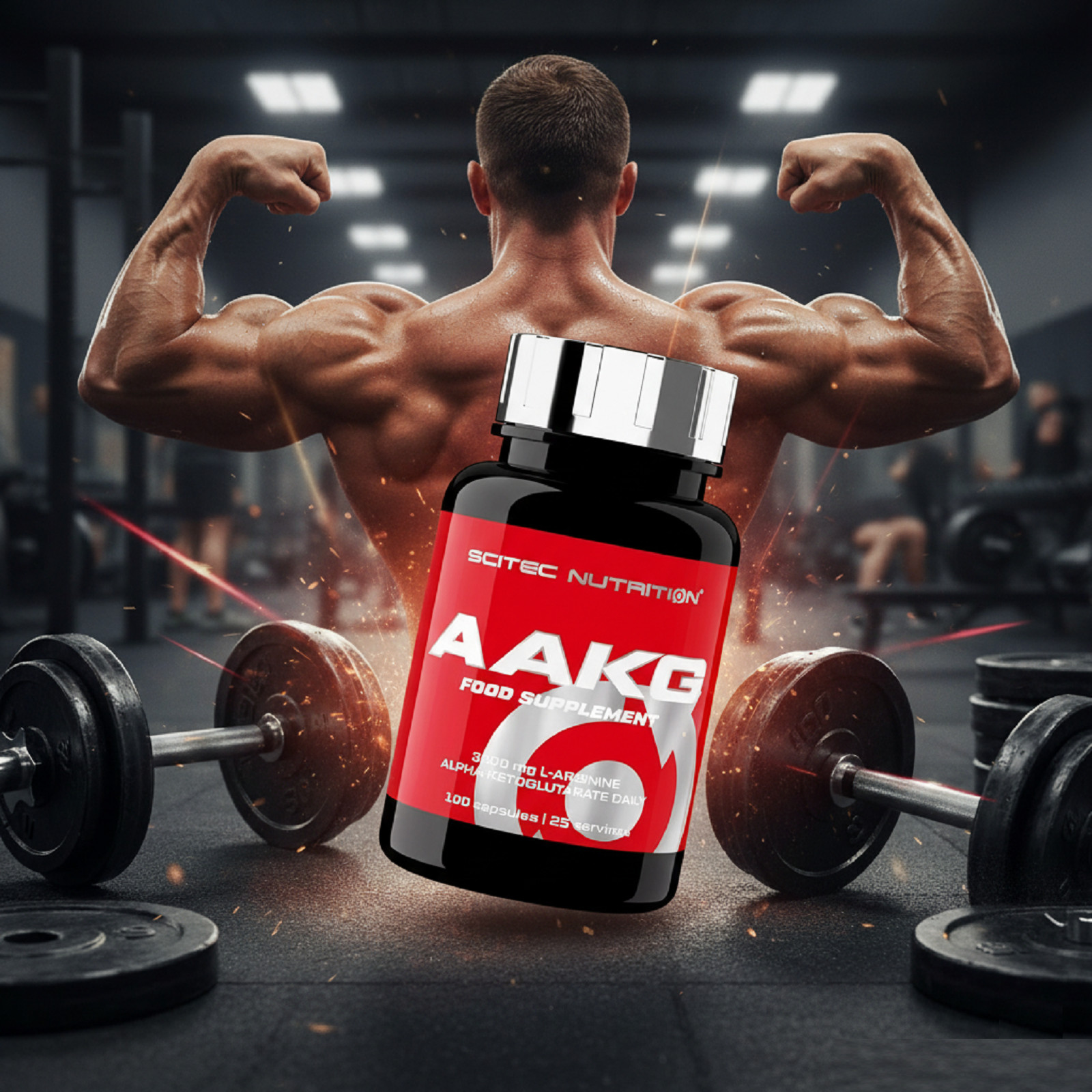 AAKG 100/200 Caps – L-Arginine Nitric Oxide NO Booster Muscles Pump Growth Pills