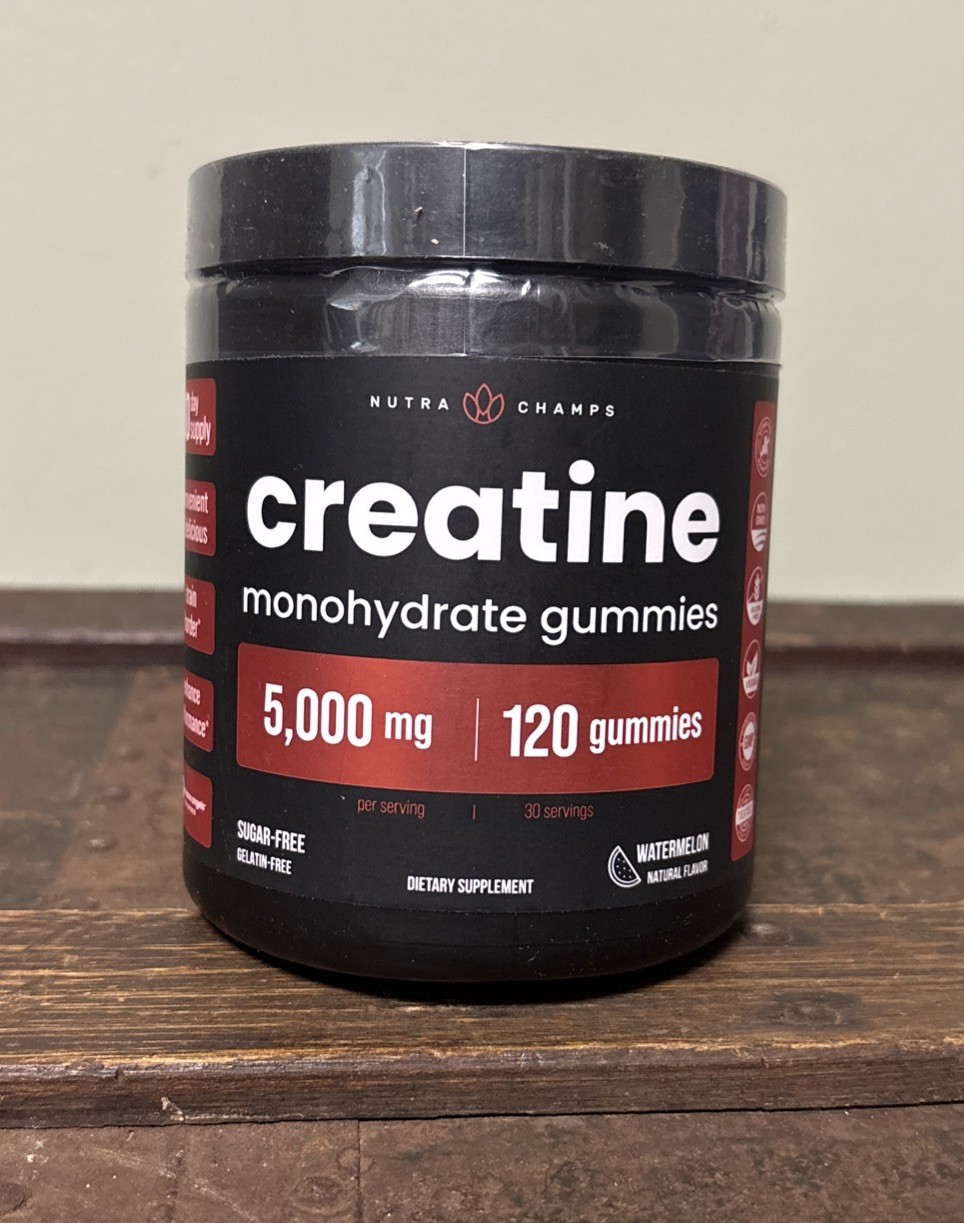 Nutra Champs Creatine Monohydrate Gummies 5000 Mg Watermelon Flavor