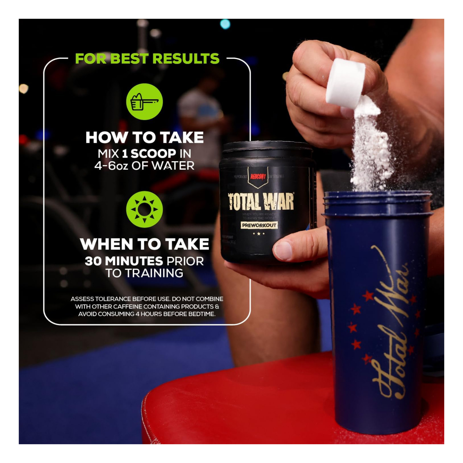 Total War Preworkout – Contains 320Mg Of Caffeine From Green Tea, Junipe