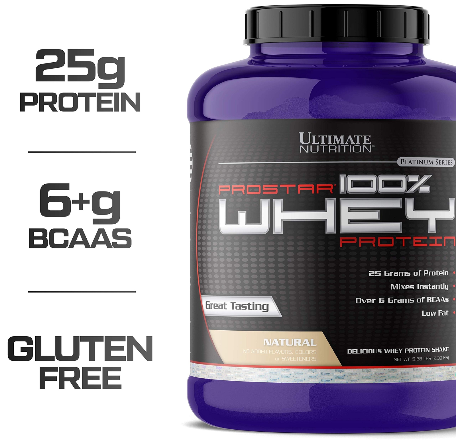 Prostar Whey Protein Powder, 25 gm of Protein – 80 Servings, Unflavored