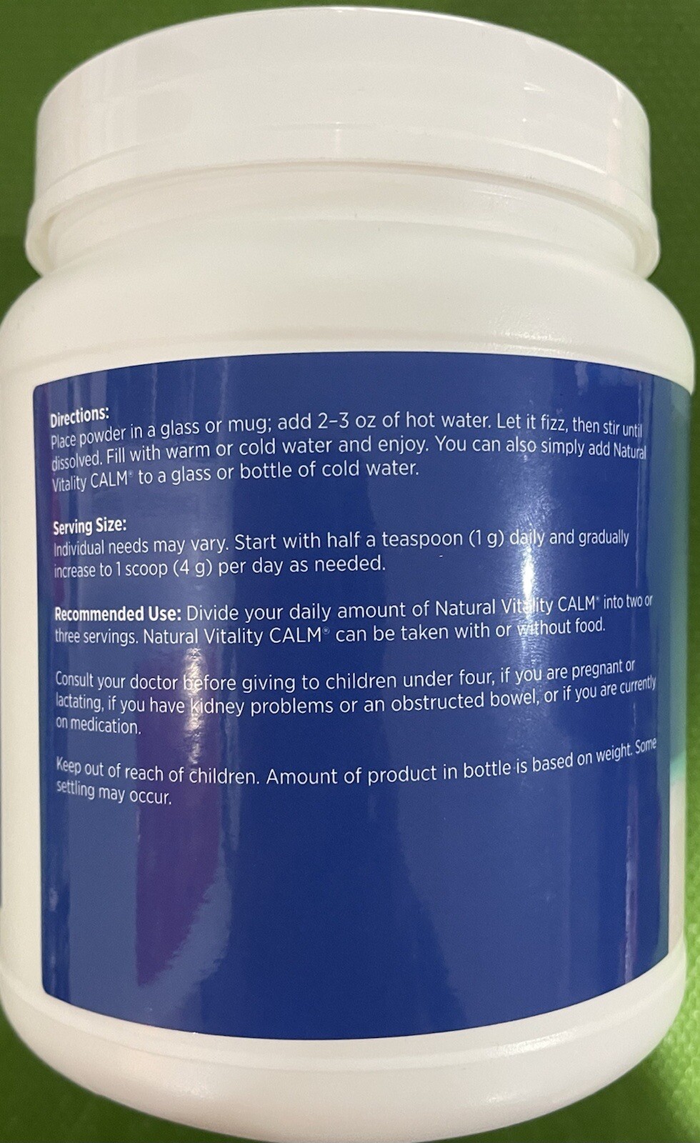 Natural Vitality CALM Magnesium Citrate Supplement. 20 OZ.EXP:01/2027