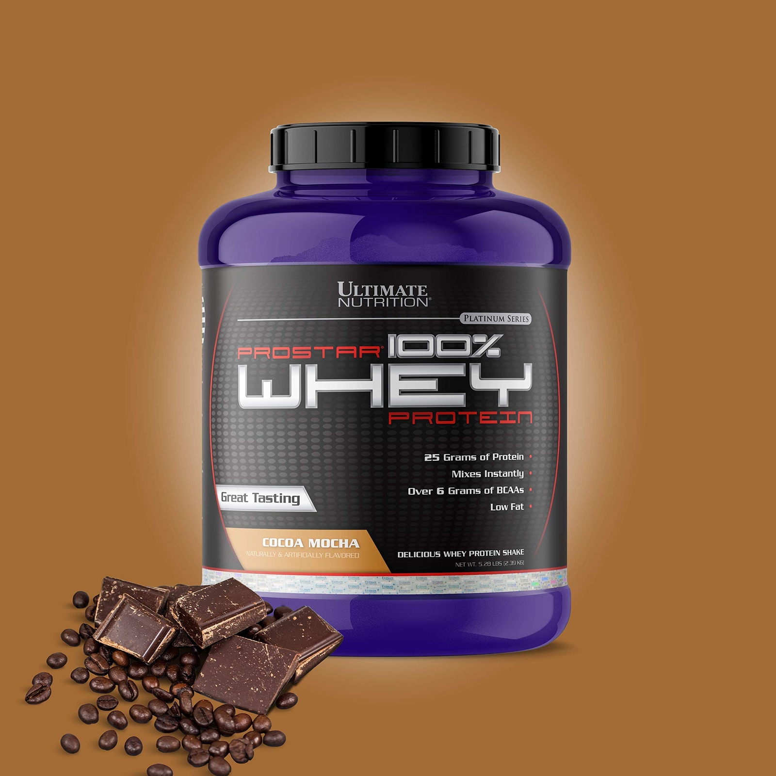 Ultimate Prostar Whey Protein Powder – 80 Servings,Cocoa Mocha, 5.28 Pounds
