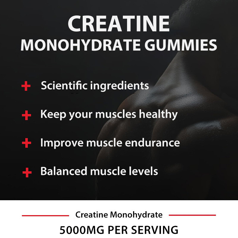 Creatine Monohydrate Gummies – Increase Strength and Build Muscle