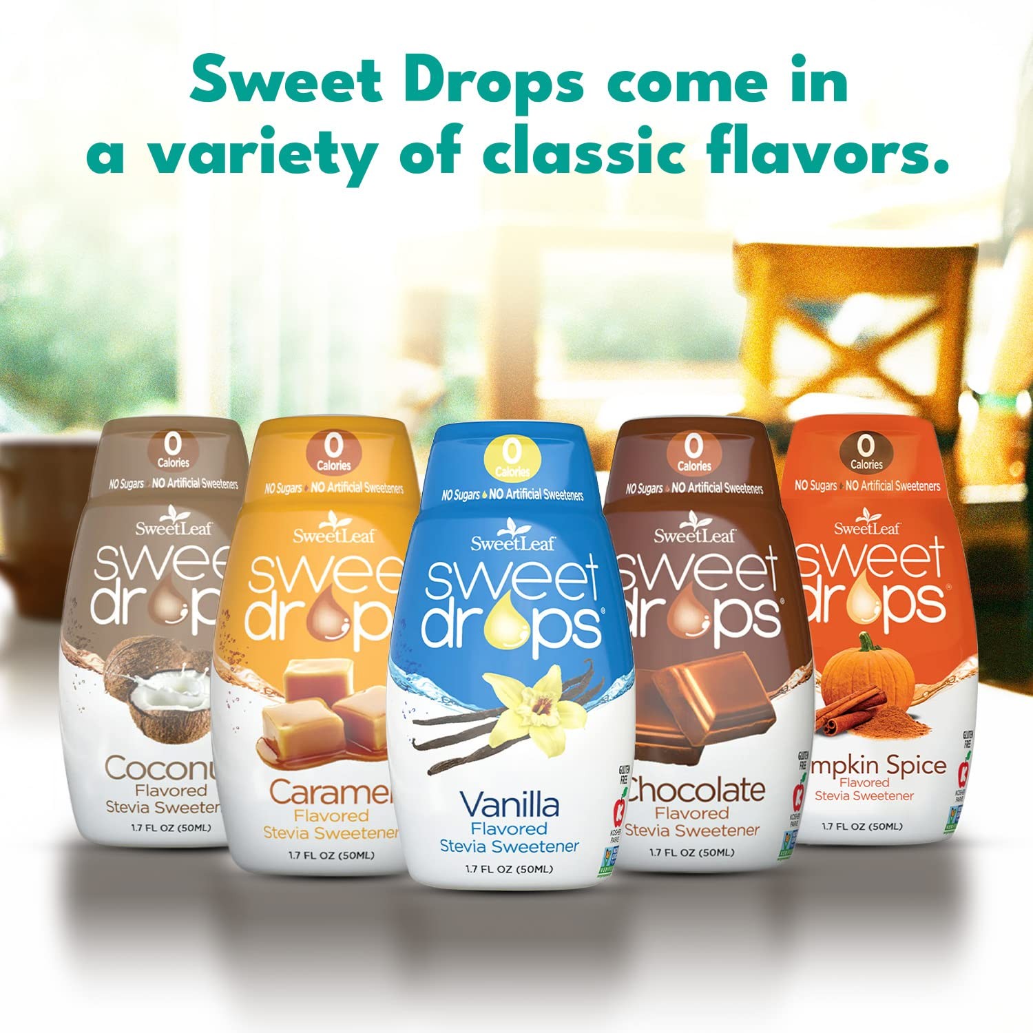 SweetLeaf Sweet Drops Chocolate Stevia Liquid Sweetener 1.7 Ounce (Pack of 6)