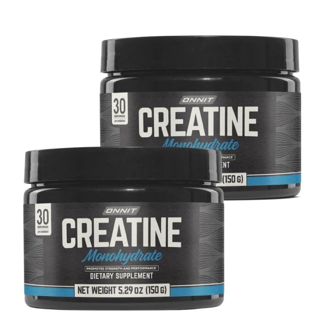 ONNIT Creatine Monohydrate Powder 5g, Unflavored, 30 Servings, Pack of 2 | IGEN