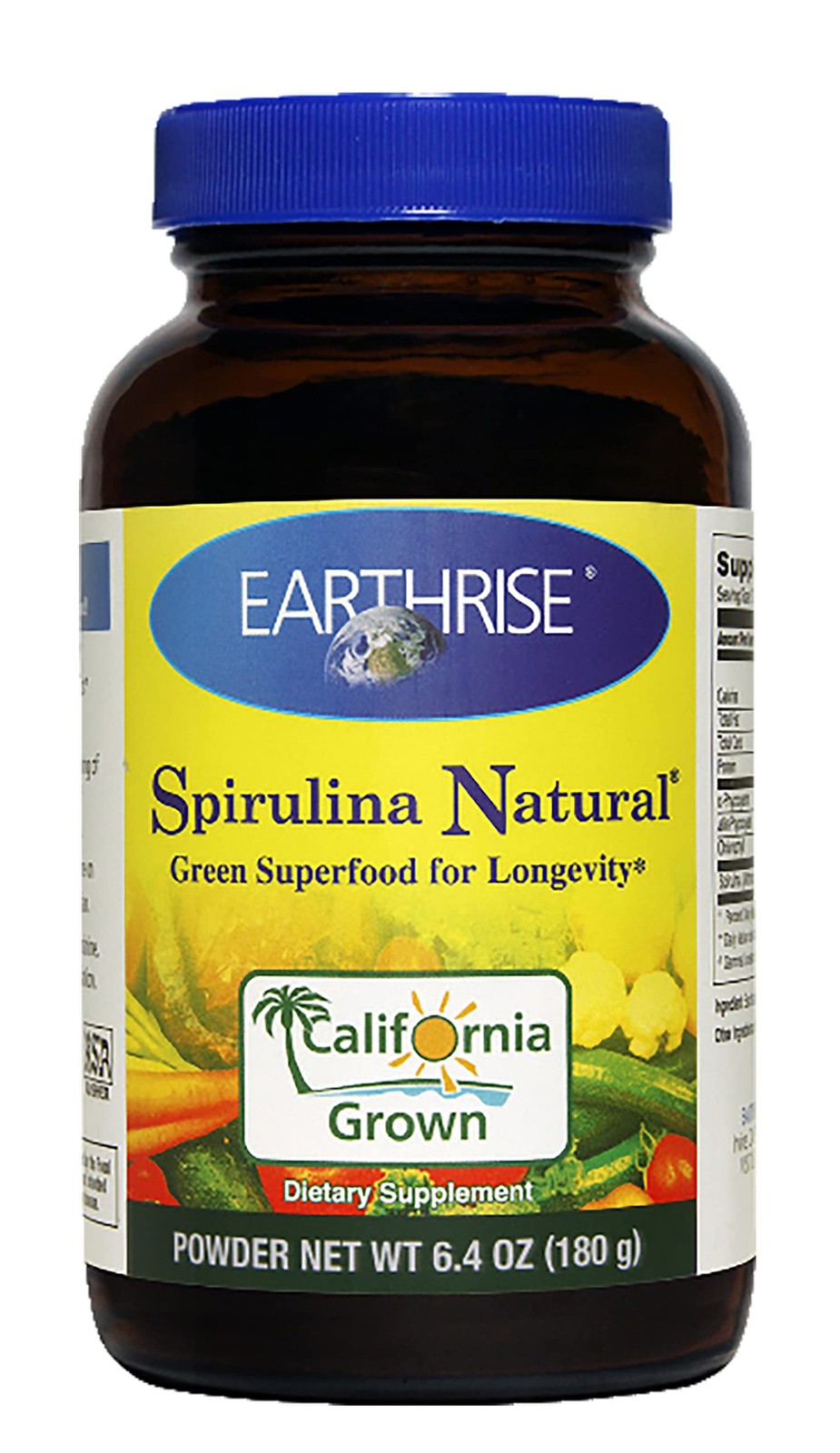 Spirulina Powder 180 Gram 6.4 Ounce (Pack of 1)