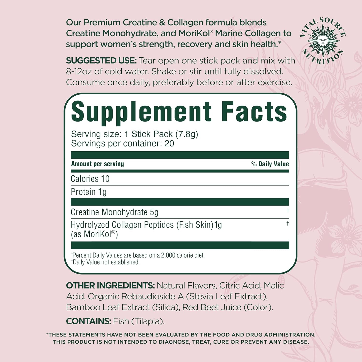 Source Vital Nutrition – Flexi – Creatine & Collagen Stick Packs