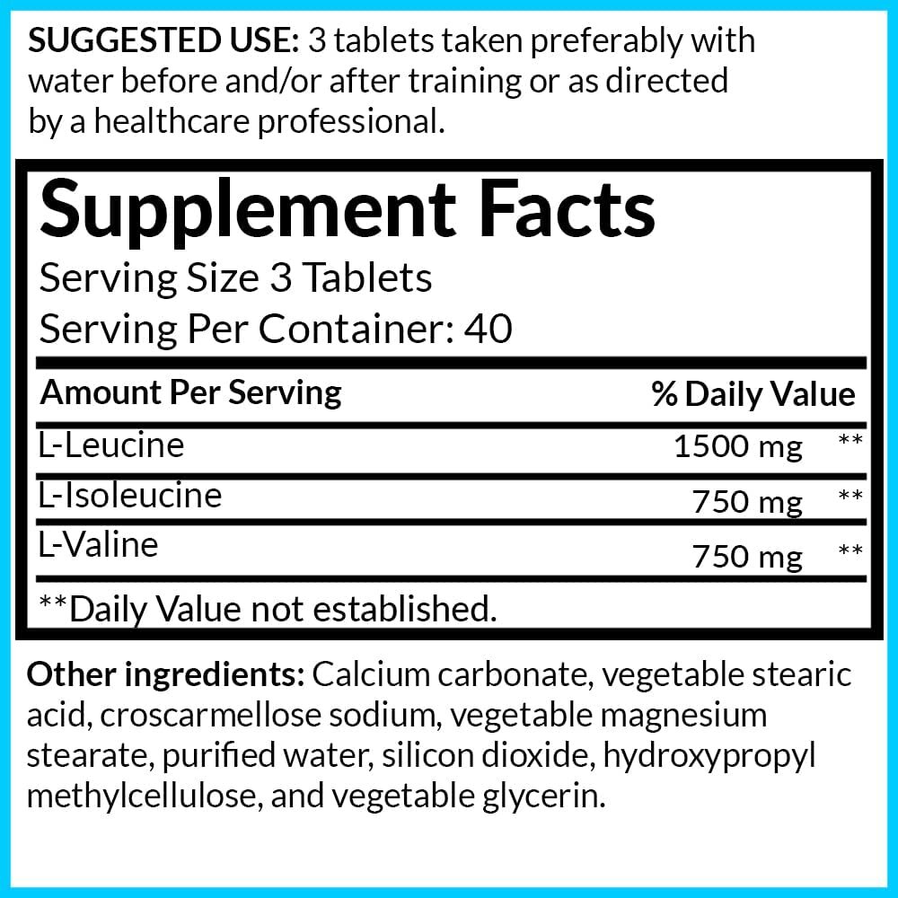 Nutra BCAAs Amino Acids, 3000mg – BCAA Pre Workout without Ceatine, Non-GMO