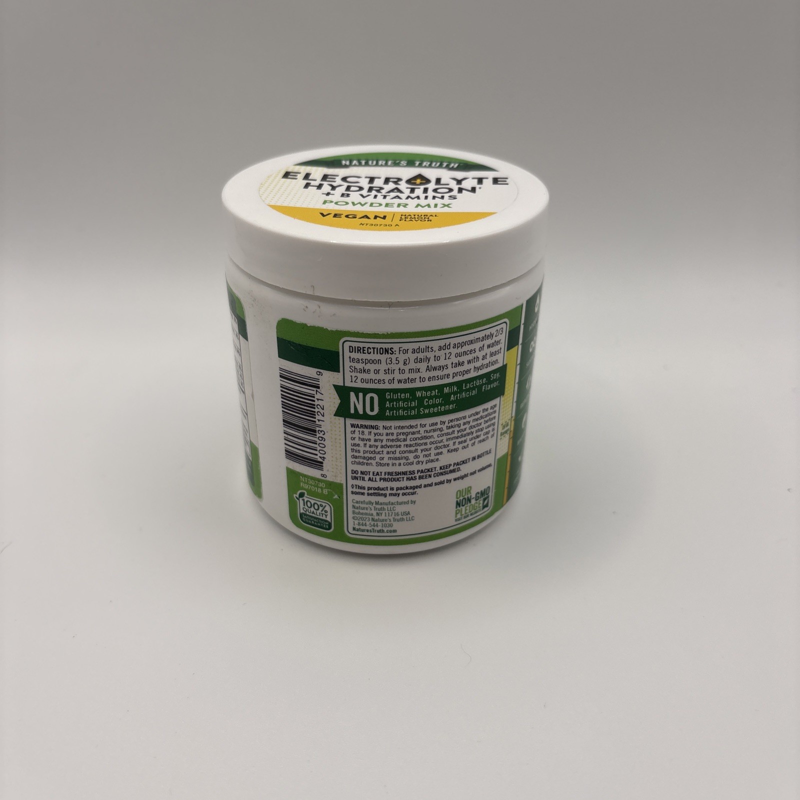 Electrolyte Hydration + B Vitamins Powder Mix Lemon 4.3 oz Exp. 02/27 New