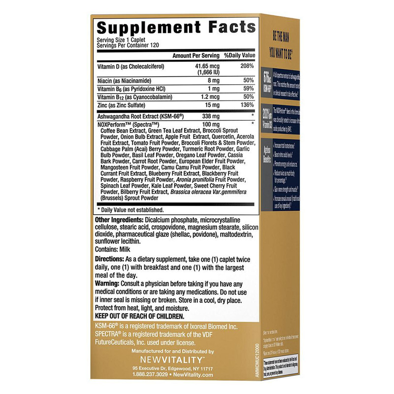 Ageless Male Max Total Testosterone and Nitric Oxide Booster – 120 Caplets