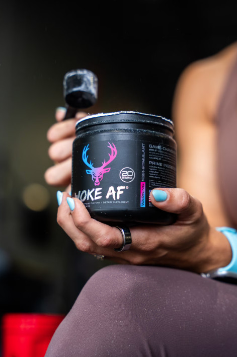 Bucked Up Woke AF Pre-Workout Powder 333mg Caffeine Miami 20 Servings