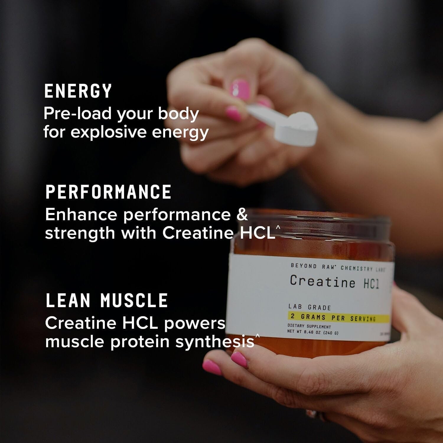 Lab-Grade Creatine HCl Powder for Peak Muscle Growth & Performance, 120 Servings
