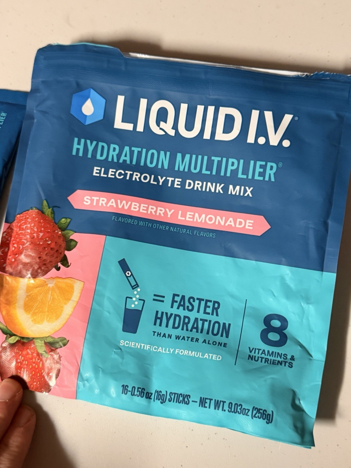 LIQUID I.V. Hydration Multiplier STRAWBERRY LEMONADE 15 Sticks Drink Mix
