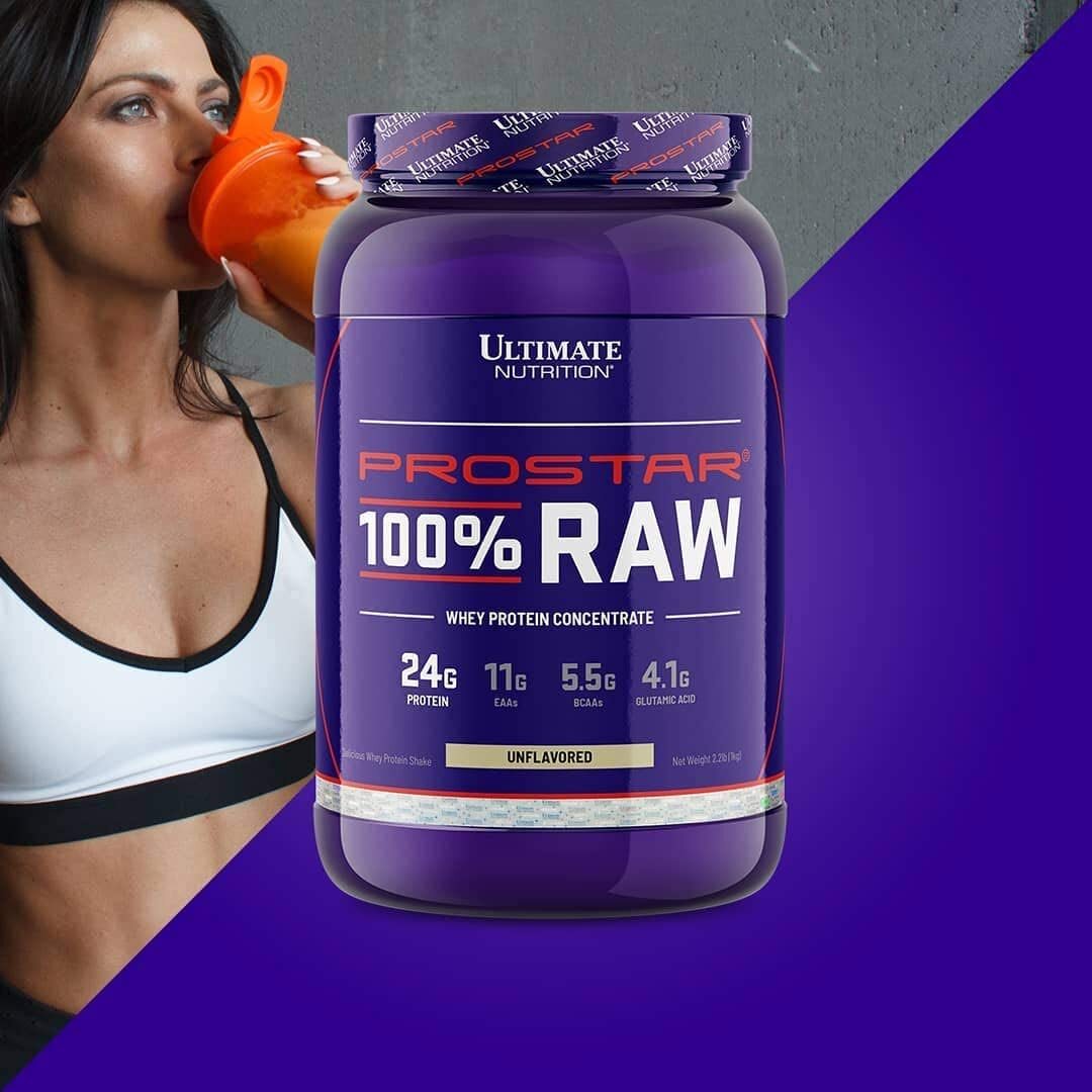 RAW Whey Protein Concentrate Powder – 24 gm of Protein 2.2 lbs, Unflavored