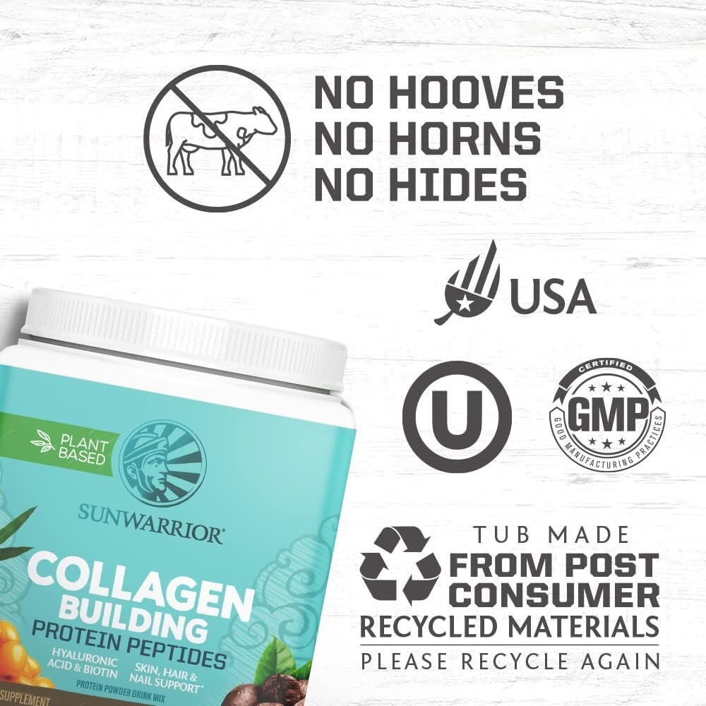 Sunwarrior – Collagen Building Protein Peptides | Drink Mix, Coffee, 1.1 Lb/500g