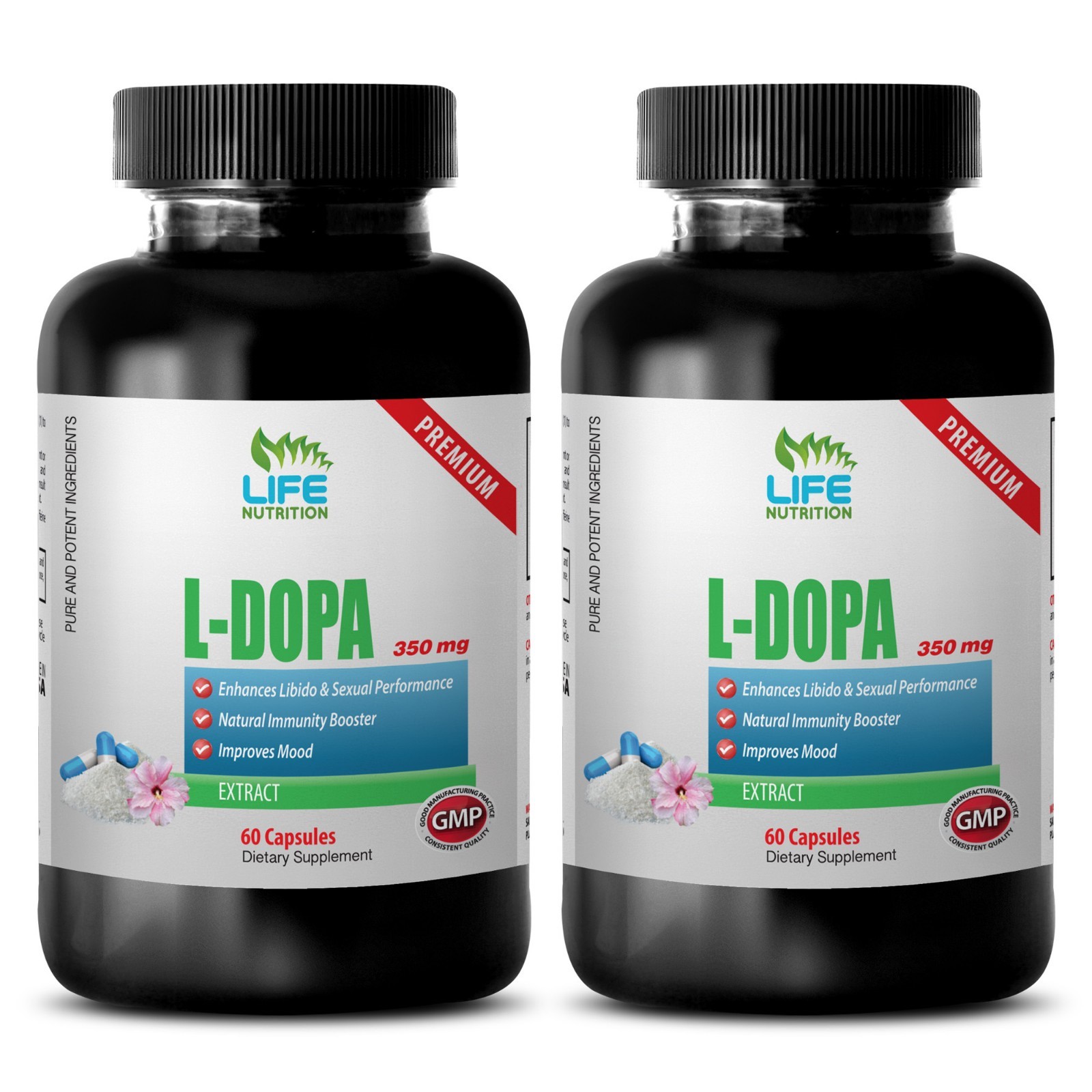 quality sleeping pills – L-Dopa 99% Extract 350mg (2) – brain and memory boost