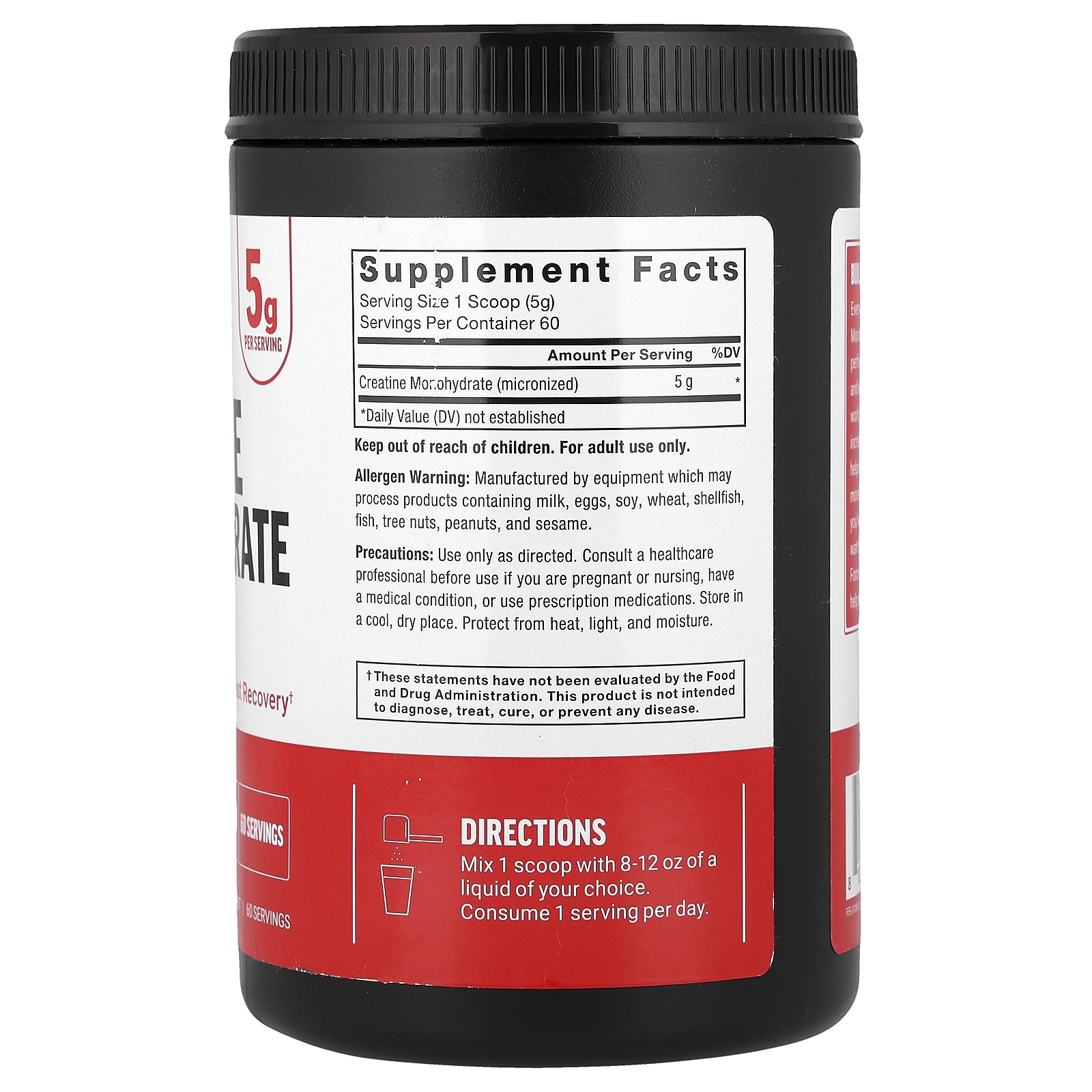 Creatine Monohydrate Powder, Unflavored, 10.6 oz (300 g)