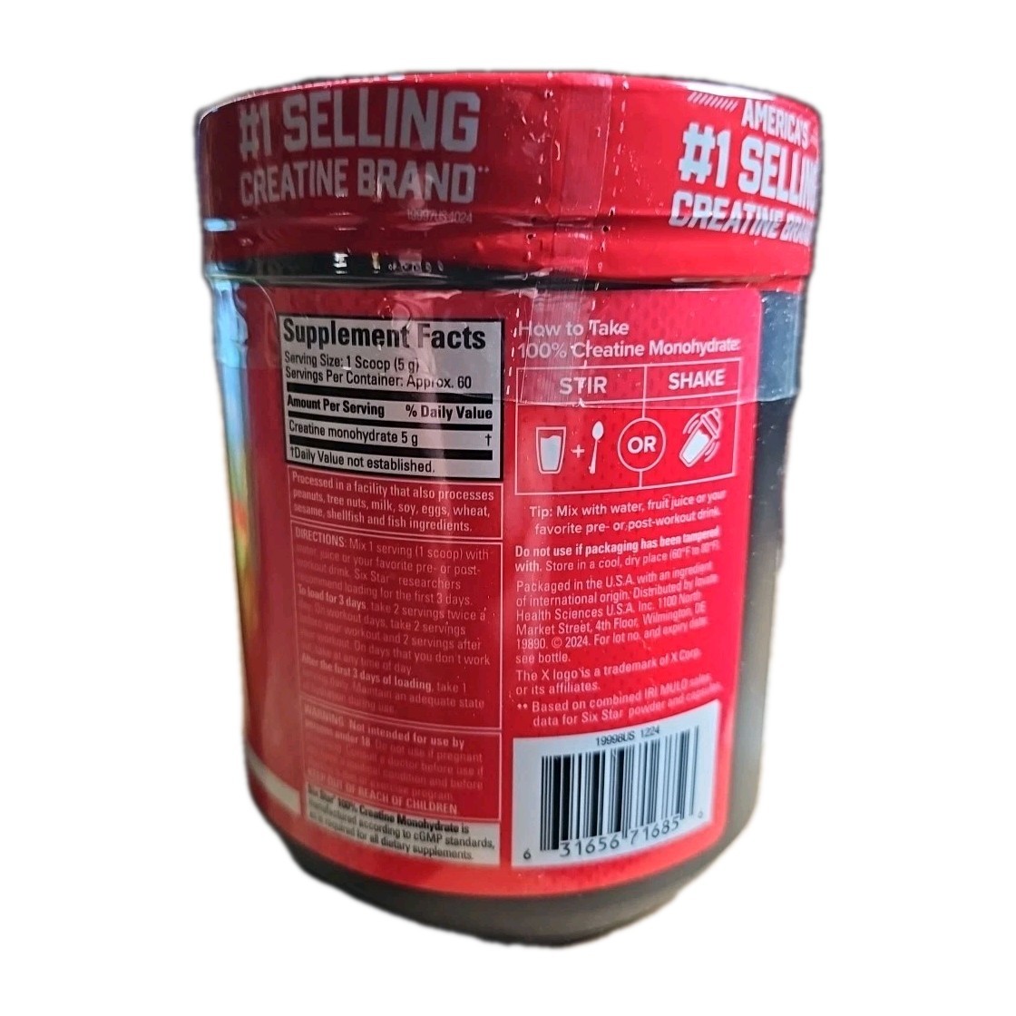 100% Creatine Monohydrate Powder – Micronized – Unflavored – Size: 10.58 oz
