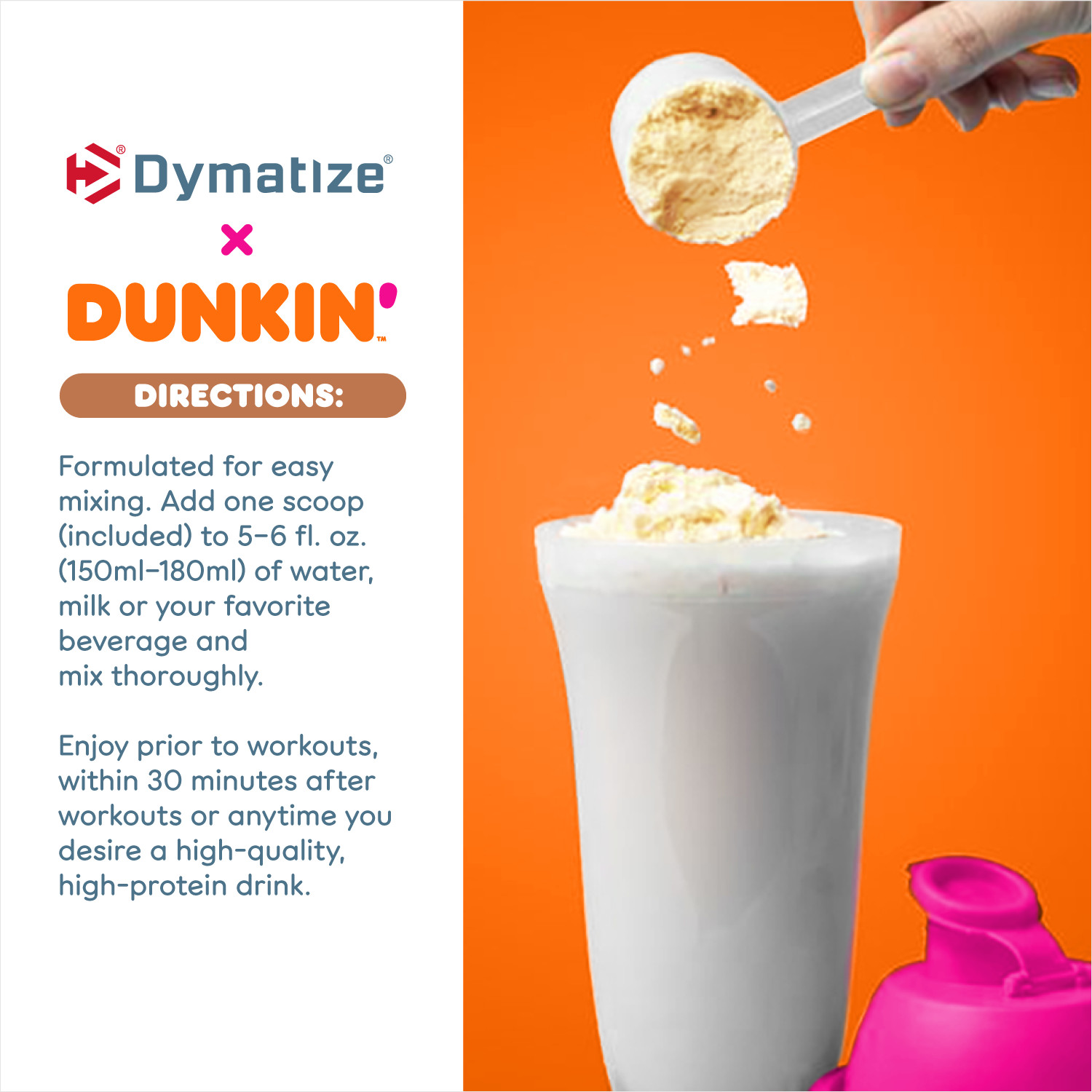 Dymatize ISO100 Hydrolyzed Whey Isolate Protein Powder, Dunkin’ Mocha, 25g Prote
