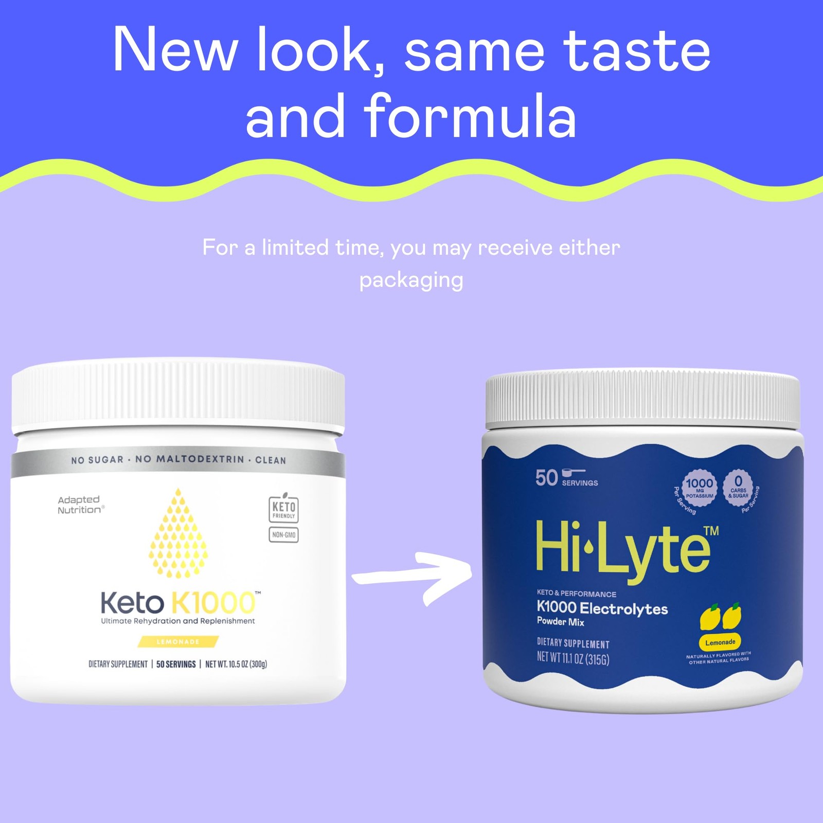 Hi-Lyte Keto K1000 Electrolyte Powder | Lemonade | 10.5 Ounce (Pack of 1)