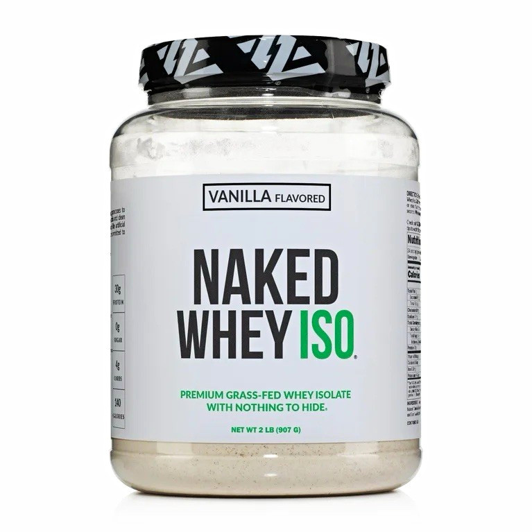 Naked Vanilla Whey Isolate Protein, Grass-Fed, 24 Servings