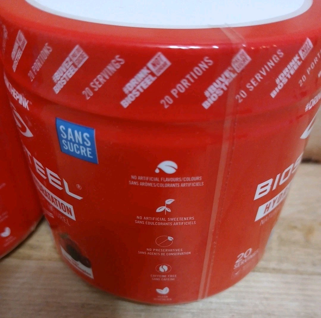3 PACK: BIOSTEEL “MIXED-BERRY” HYDRATION MIX 20 SERVINGS NSF ELECTROLYTES 5oz