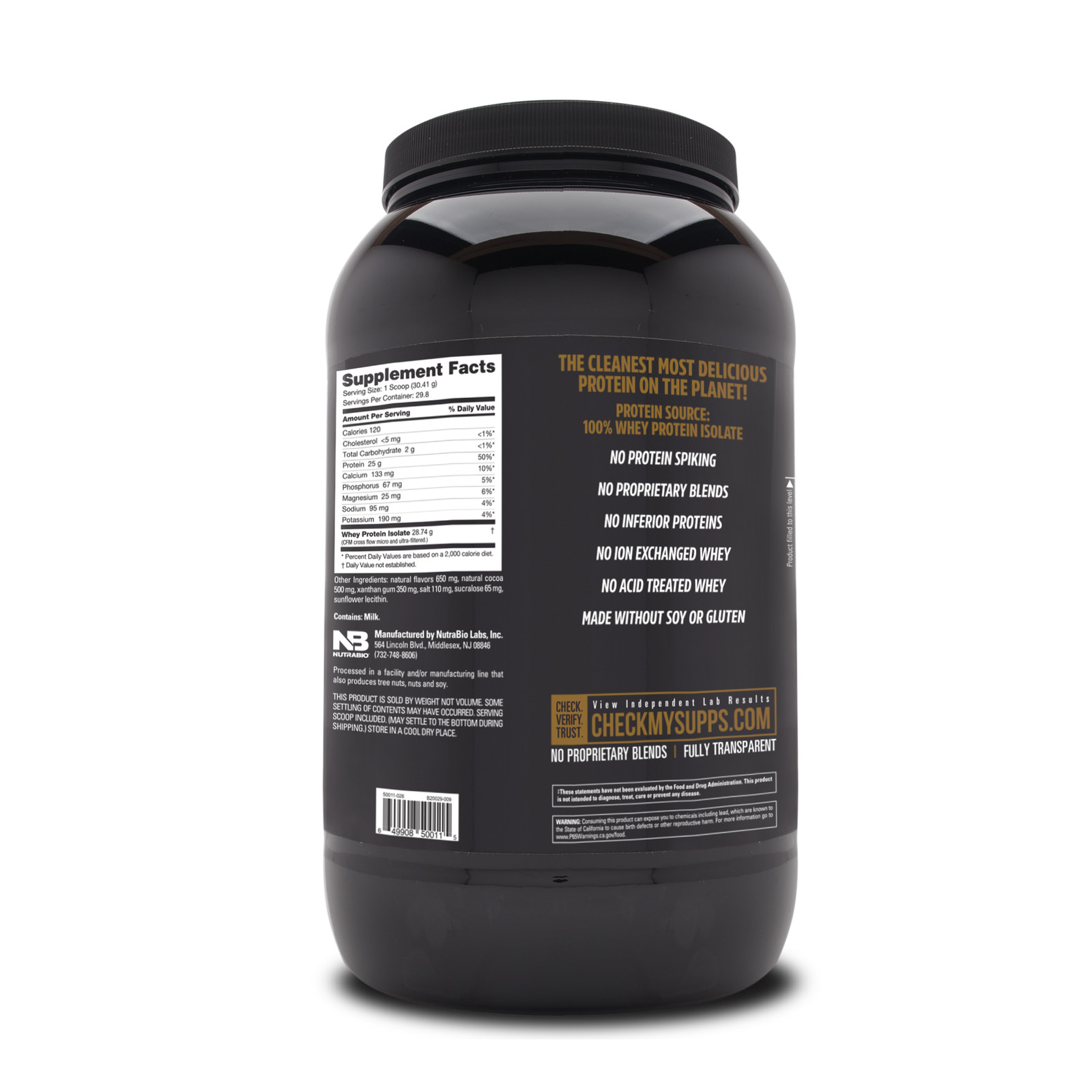 Whey Protein Isolate – Dutch Chocolate (74 Servings)
