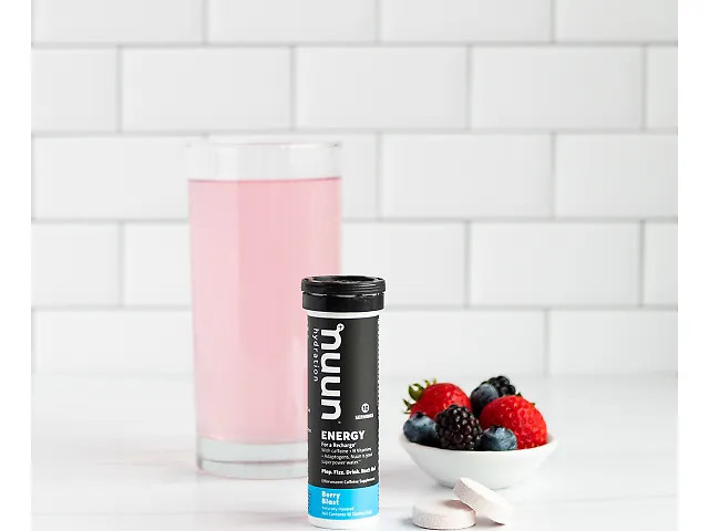 Nuun, Daily Hydration, Energy, Berry Blast 10 tablets, Pack of 20, EXP 06/27