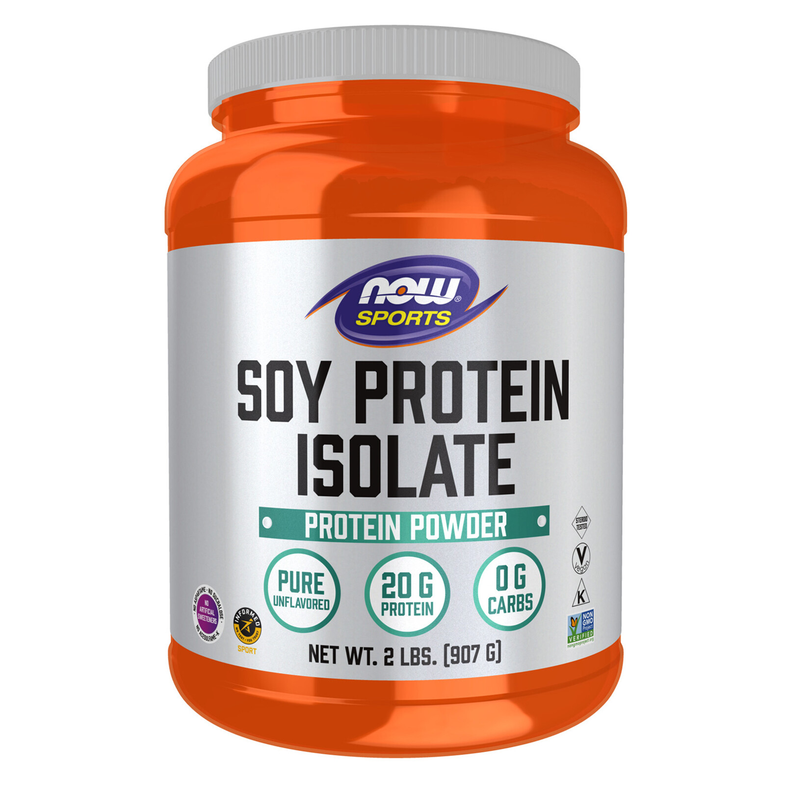 NOW FOODS Soy Protein Isolate Unflavored Powder 2 lbs.
