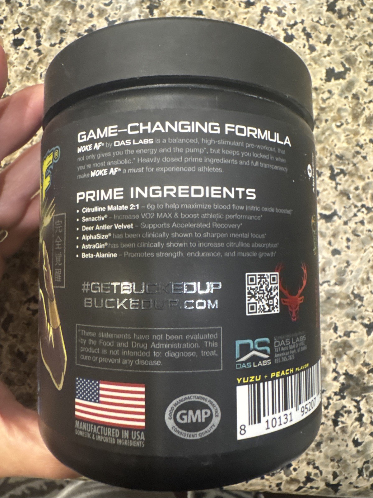 Bucked Up Woke AF Pre Workout Energy 30 servings