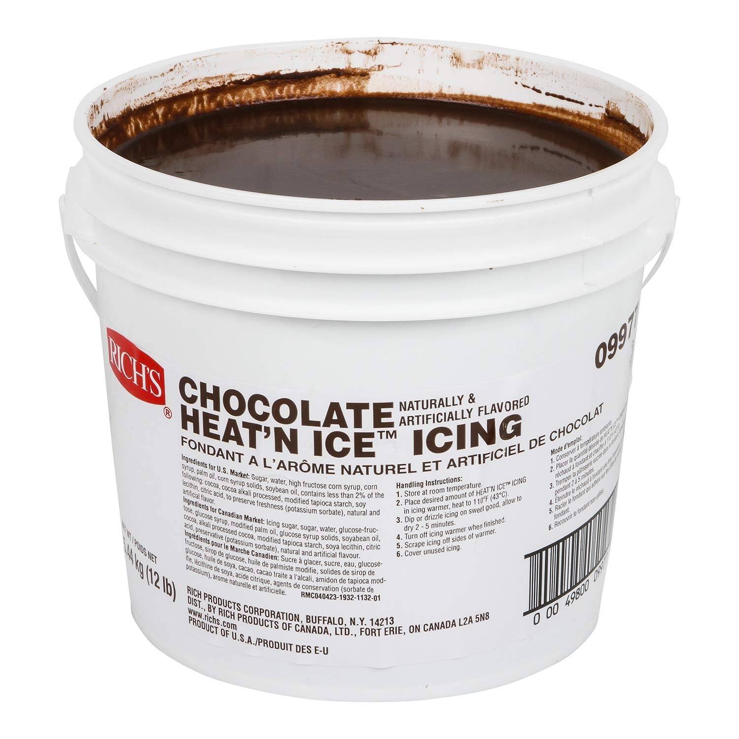 Heat ‘N Ice Icing for Donuts, Rolls & More, Chocolate, 192 Ounce