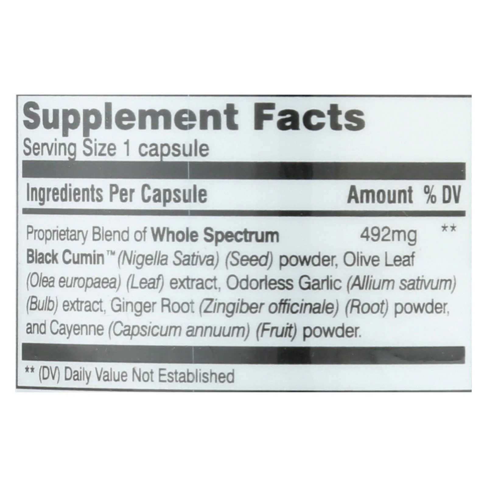 Black Seed Theramune by Amazing Herbs (100-Count) Ultimate Capsules