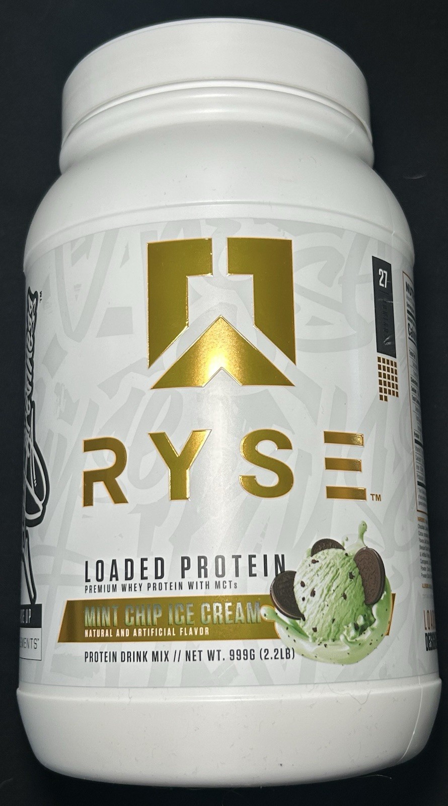 RYSE Loaded Protein Mint Chip Ice Cream Whey Protein 2.2 lb 27 Servings Rare