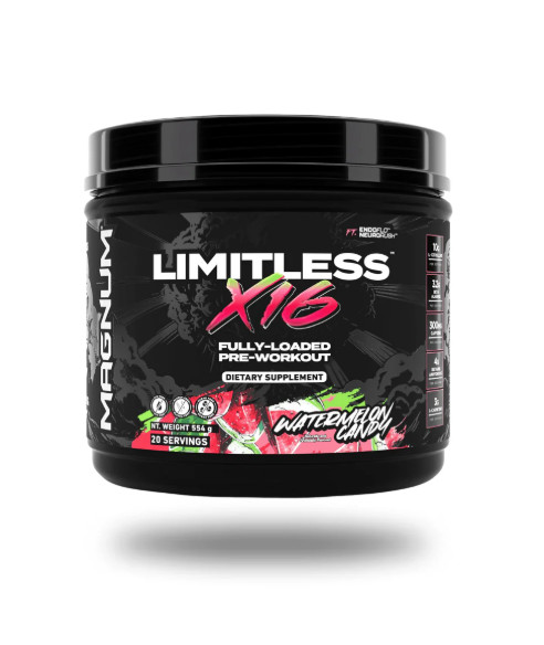 Magnum Nutraceuticals Limitless x16 Pre-Workout Powder- Watermelon Candy
