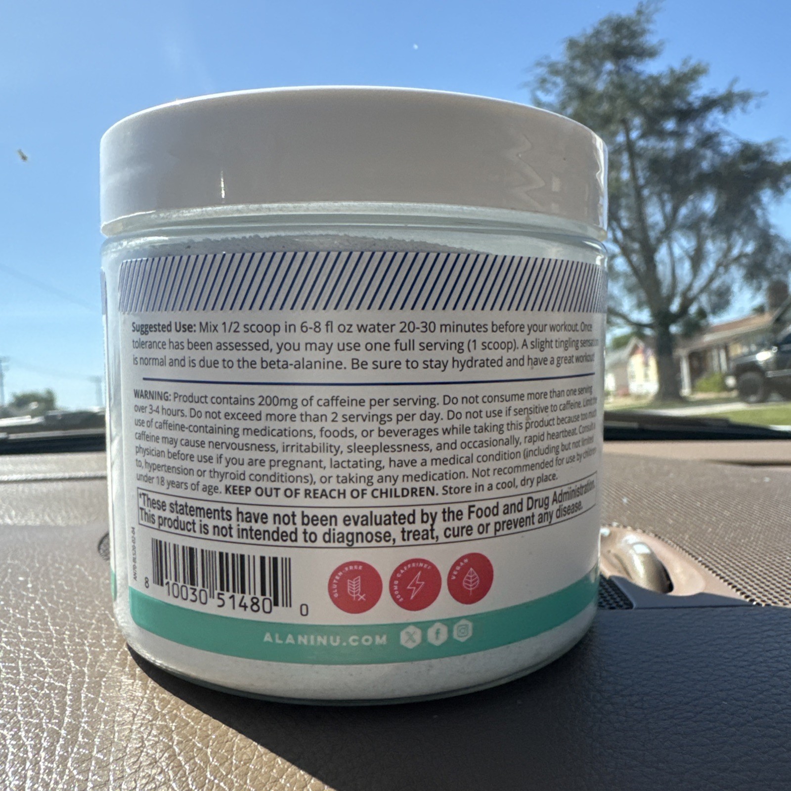 Alani Nu Pre-Workout Energy Supplement Powder Vegan – Blue Slush