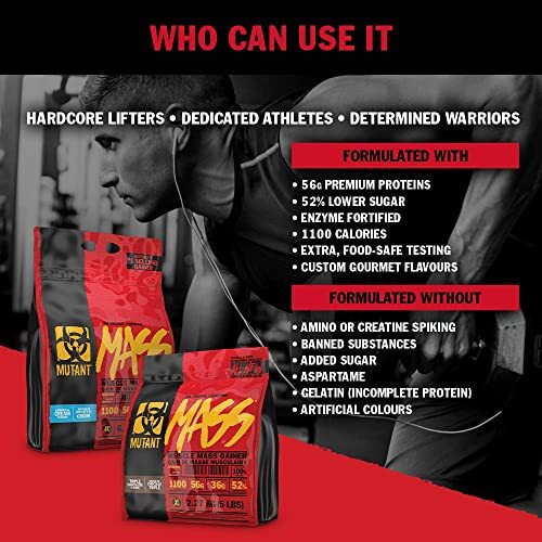 Mutant Mass Weight Gainer Protein Powder Mass builder for bulking and lean Mass