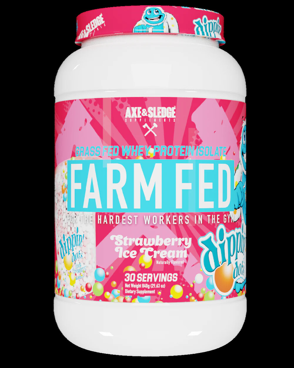 Axe & Sledge Farm Fed V2 & V1 Grass-Fed Whey Protein Isolate 30 Servings NEW