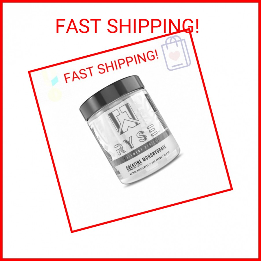 RYSE Creatine Monohydrate Powder – Unflavored – Supports Men & Women Lean Muscle