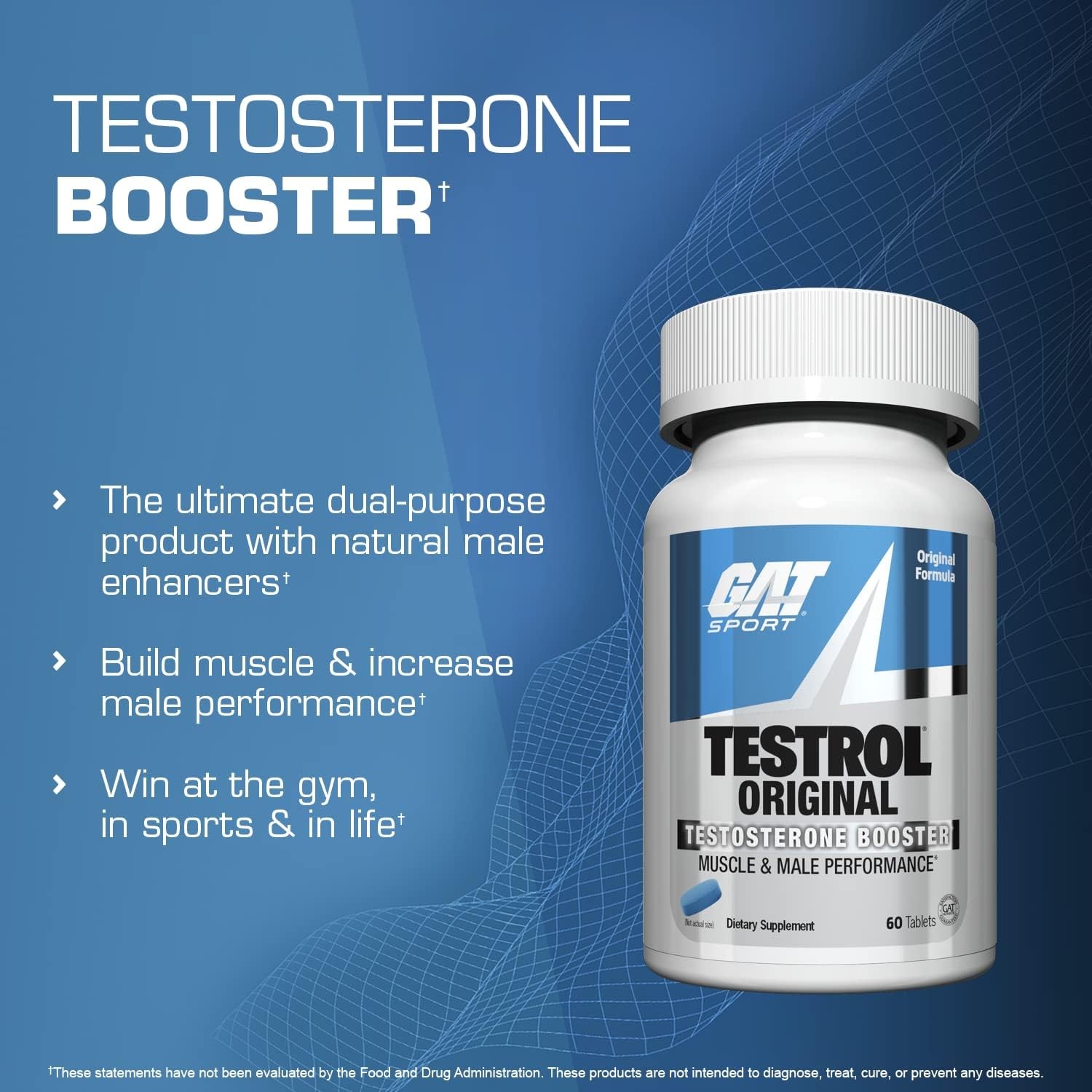 GAT Sport Testrol Original Test Booster | Male Performance, Vitality,…