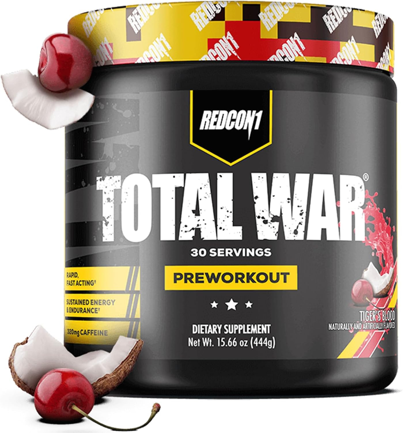 Total War Pre Workout, Tiger’S Blood – L Citrulline, Malic Acid, Green Tea Leaf