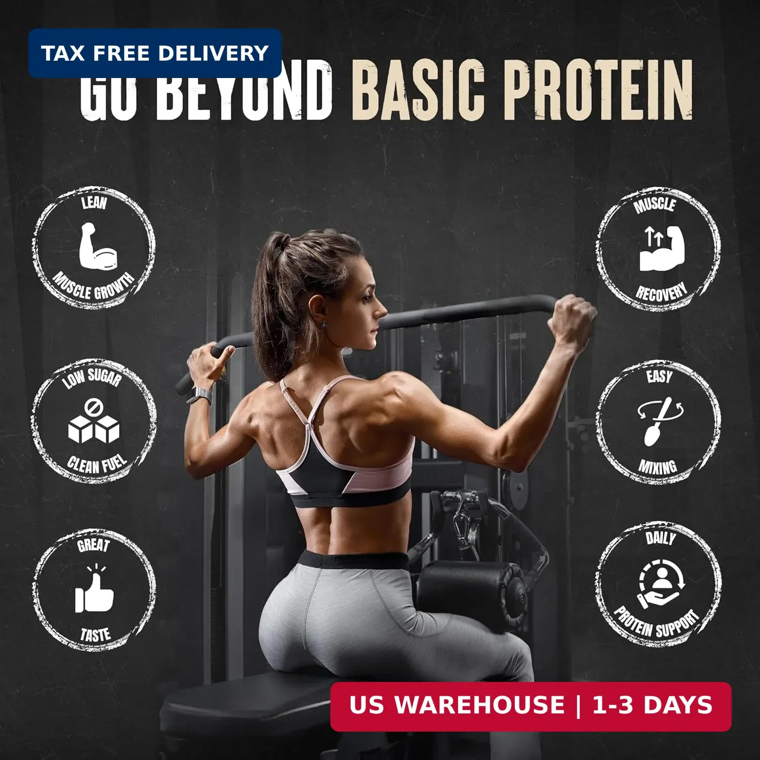 100% Whey Protein Powder – Whey Blend for Pre Workout or Post Workout, Re