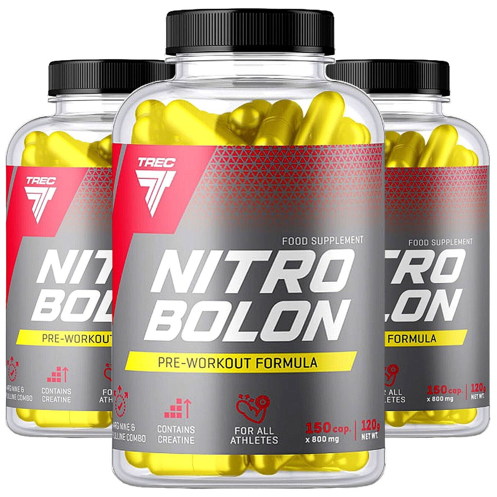 NITROBOLON 150 CAPS- Maximum muscle pump strength gain, longer endurance, energy