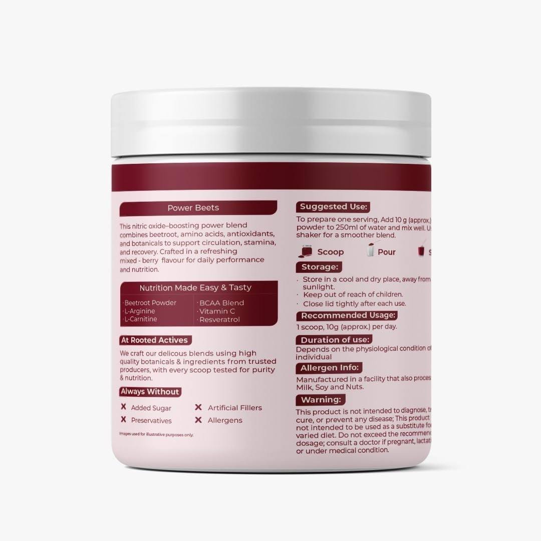Beetroot Powder with BCAA L-Arginine L-Carnitine Resveratrol Nitric oxide boost
