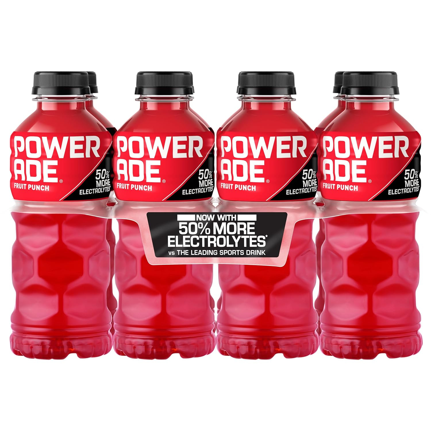 Powerade Fruit Punch, Electrolyte Enhanced Sports Drink, 20 Fl Oz Bottles, 8 Pac
