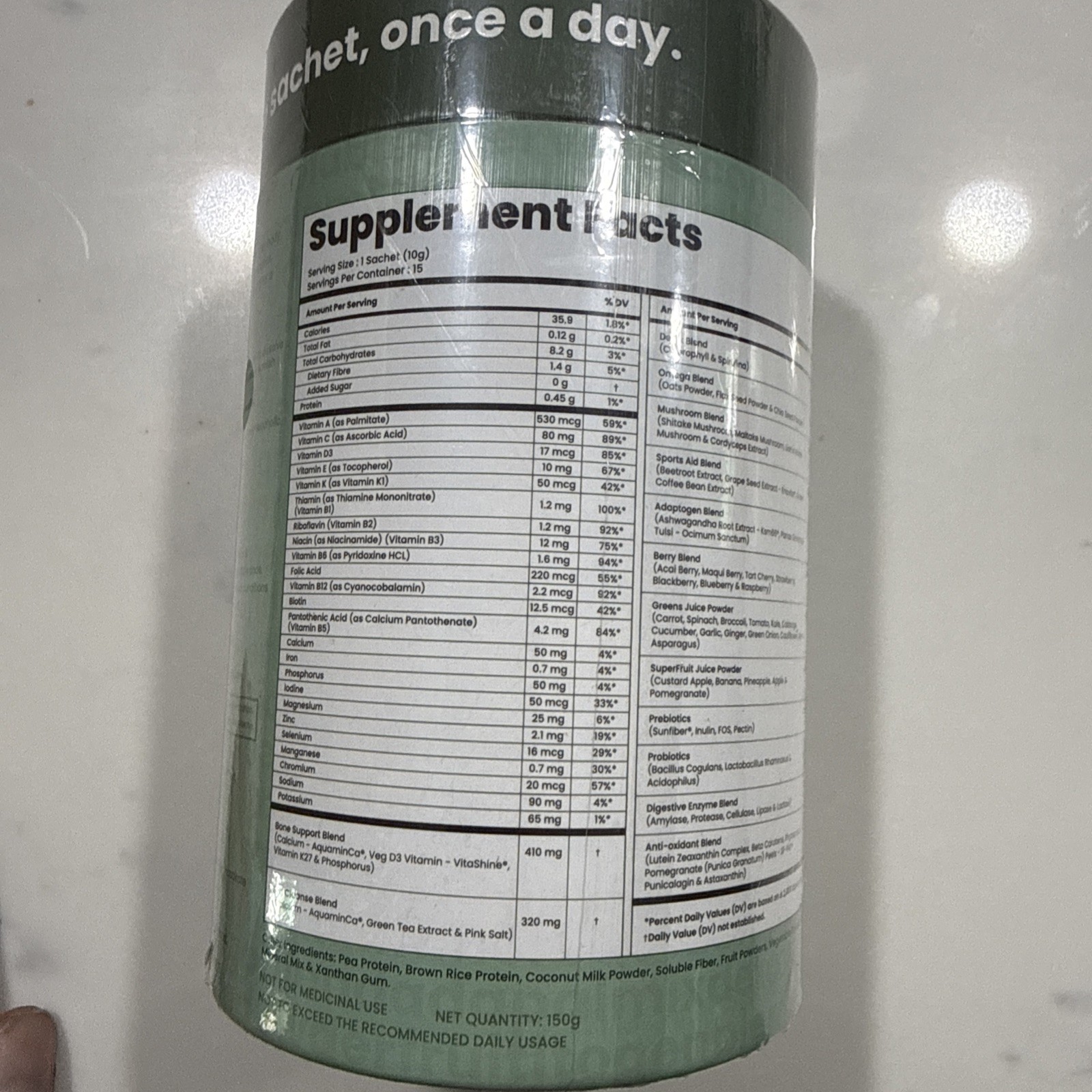 Supply6 360 All-In-One Nutrition 15 Sachets (150g) – Green