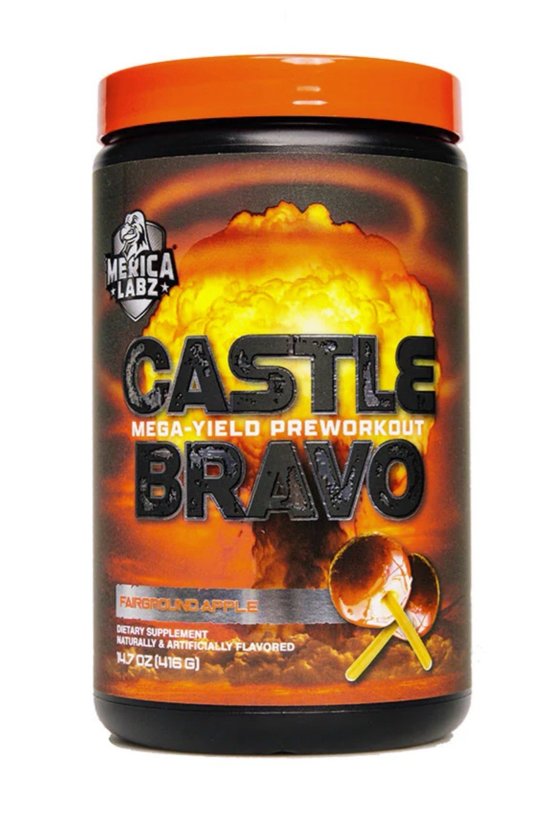 PRE-WORKOUT – Mercia Labz – CASTLE BRAVO: Fairground Apple [14.7 Oz] EX 01/26